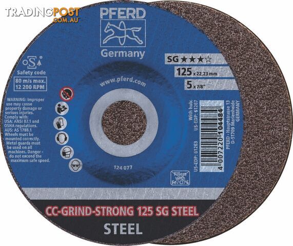 CC-Grind Strong Grinding Disc 3 Layers 125mm 5" Pferd 64181125