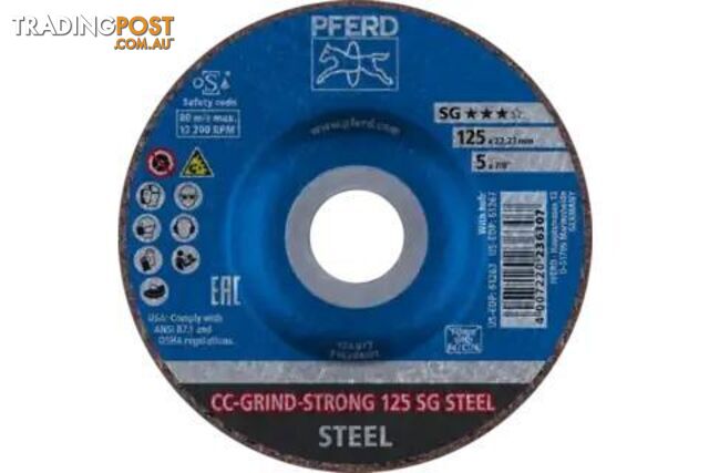 CC-Grind Strong Grinding Disc 3 Layers 125mm 5" Pferd 64181125 - photo 2 of 5