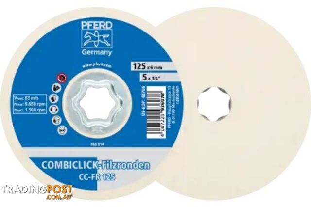 Combiclick Final Polishing Felt Disc CC-FR 125 Pferd 42003025
