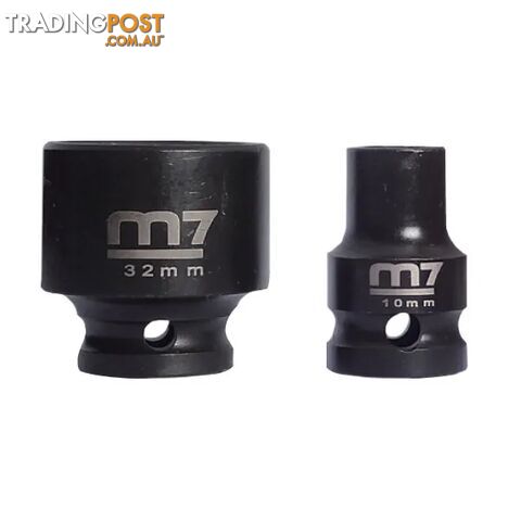 Impact Socket With Hang Tab 1/2" Drive 6 Point 22mm M7 M7-MA411M22