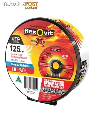 Maxx Grinding Wheel Ultra Thin 125 x 3.0 x 22.23mm Steel/Inox Type 27 ZA...