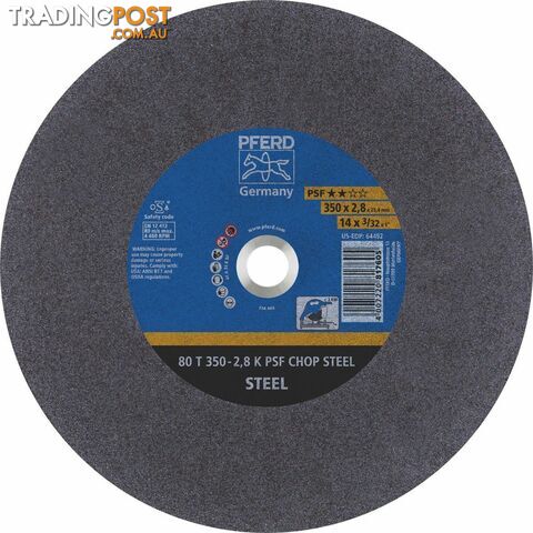 Low Speed Cut-Off Wheel 80 T 350-2.8 A 36 K PSF-CHOP 25.4 GP-Steel Pferd...