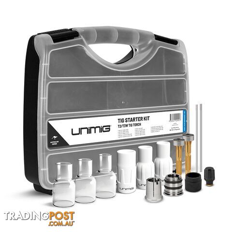 T2 / T3W TIG Ceramic and Quartz Consumable Starter Kit Unimig U42005