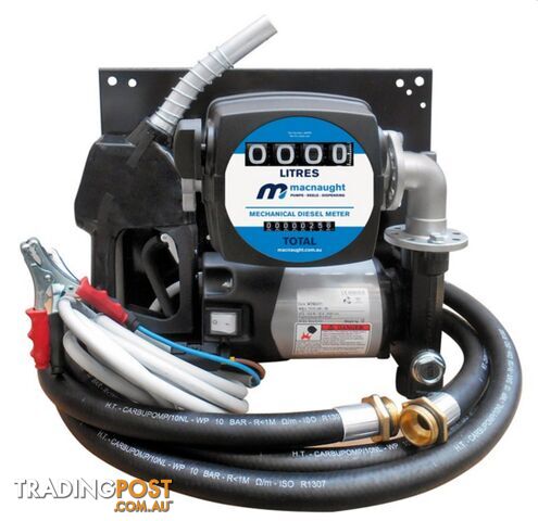 12V 56LPM Wall Mount Diesel Pump with Auto Nozzle & Mechanical Fuel Meter
