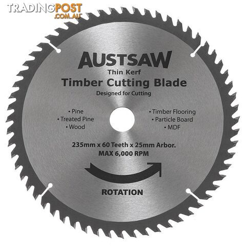 Thin Kerf Timber Blade Austsaw TBP2352560