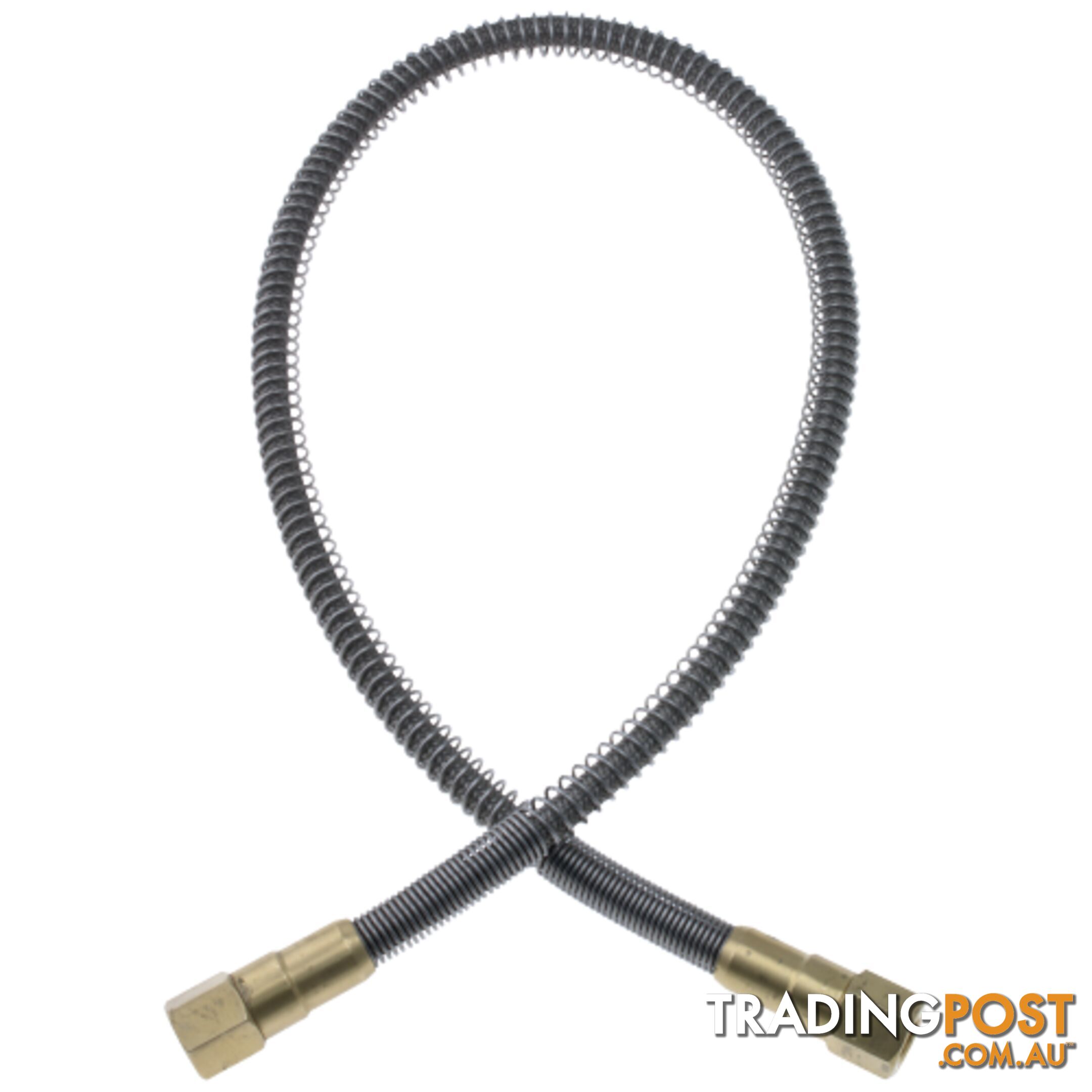 Gentec PTFE Lined High Pressure Flexible Hose Lead Stainless Steel 900mm 1/4" NPT