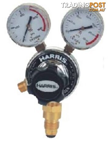 Harris Model 896 Oxygen Multistage Cylinder reg, Side Inlet, 0-1000kpa