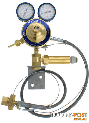 Beverage Regulator 2 Stage Wall Mount Stem and Hand Wheel