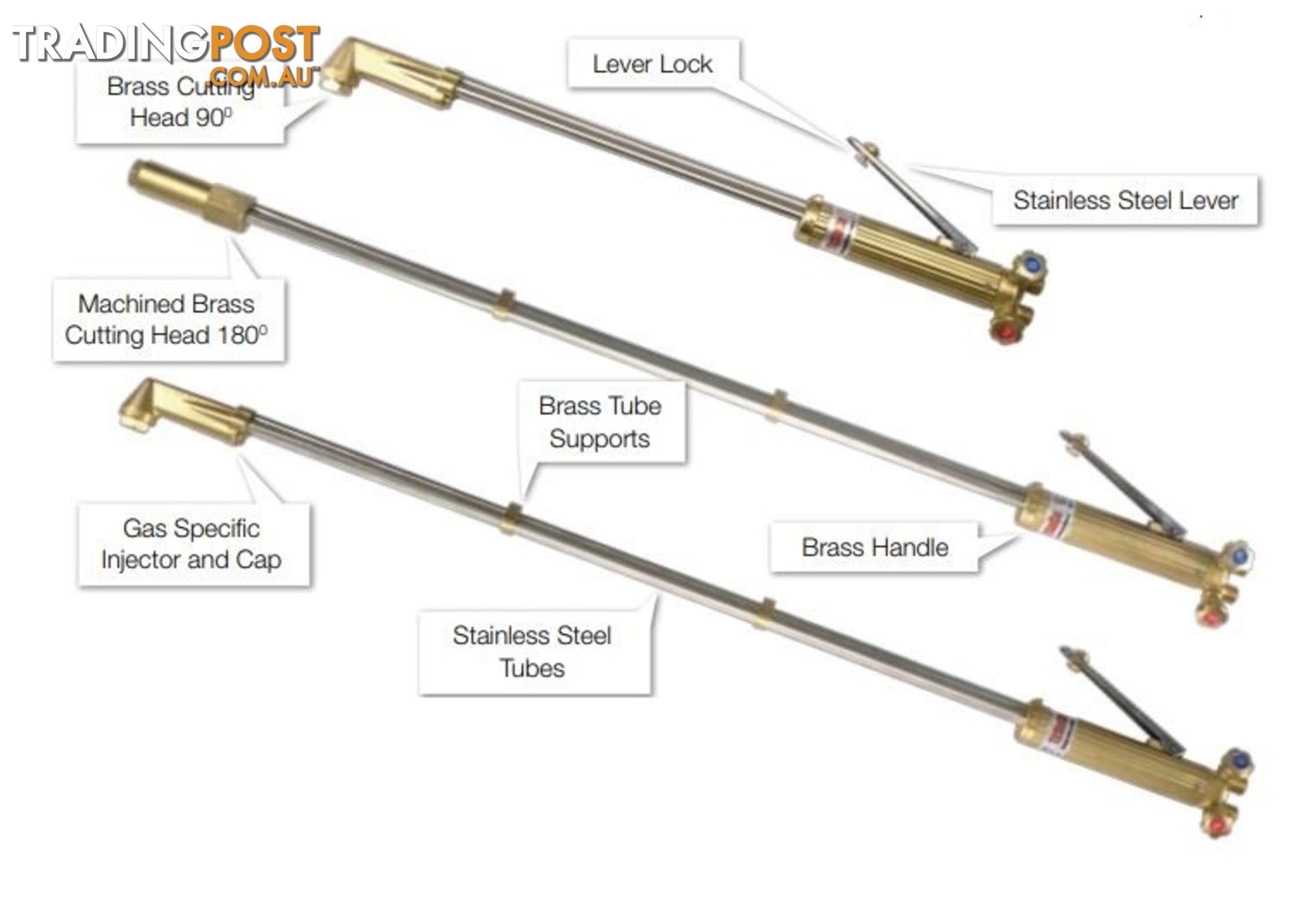 One Piece Cutting Torch Oxygen / Acetylene