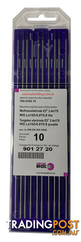 2.4mm E3 Tig Tungsten Electrode Binzel 700.0308.10 Pkt : 10