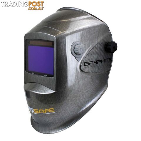 Graphite Electronic Auto Welding Helmet Wide View Bossweld 700200