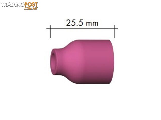 Ceramic Alumina Cups For Gas Lens Size 6 (10mm) Suits 9/20 Torch 53N60 Binzel...