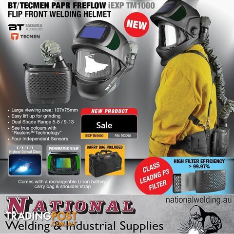 Welding Helmet PAPR Freflow iEXP TM1000 107 x 75 mm  BT / Tecmen - 703090 - photo 2 of 6