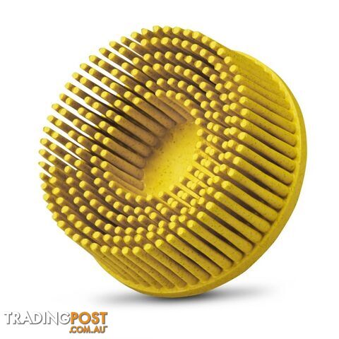 Scotch-Brite Roloc Bristle Disc 80 Grit 75mm x 16mm Yellow 7100138320 3M...