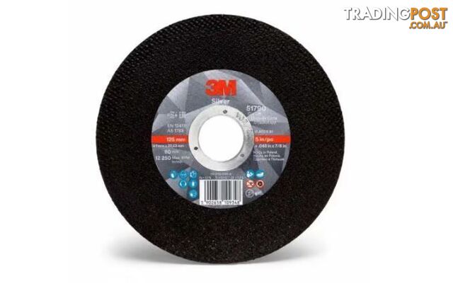 Silver™ Cut-Off Wheel 100mm x 1mm x 15.88mm 3M 7100172812 Each