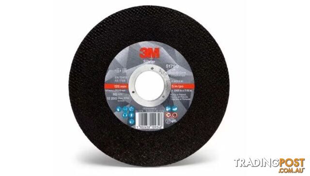 Silver™ Cut-Off Wheel, 115 mm x 1 mm x 22.23mm 3M 7100172890 Each