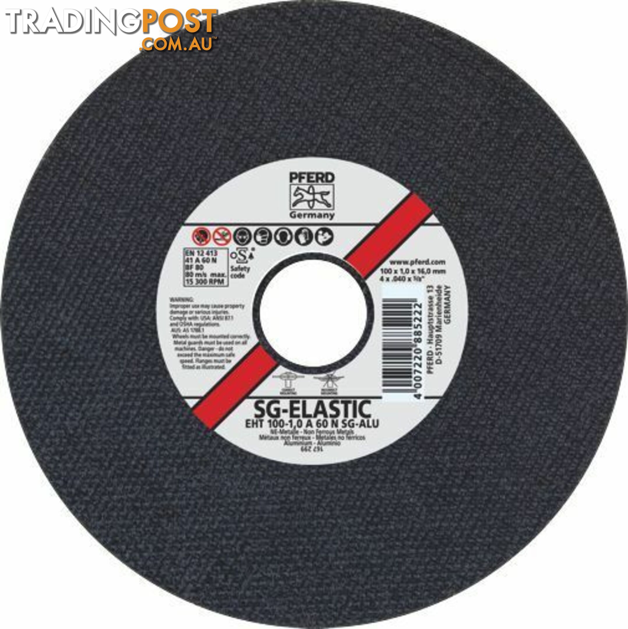 Ultra Thin Cutting Wheel 4'' 100 Premium Aluminium Pferd 61339430X25- pKT 25