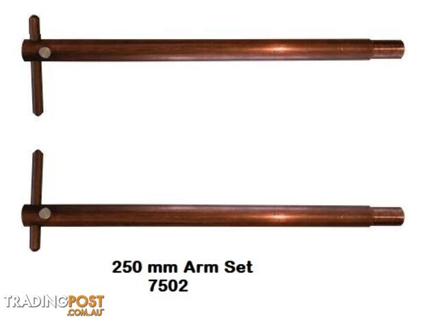 250mm Straight Arm Set For Hand Held Spot Welder 7502 18mm Dia