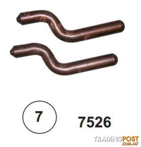 Bent Electrodes 10mm Diameter 7526