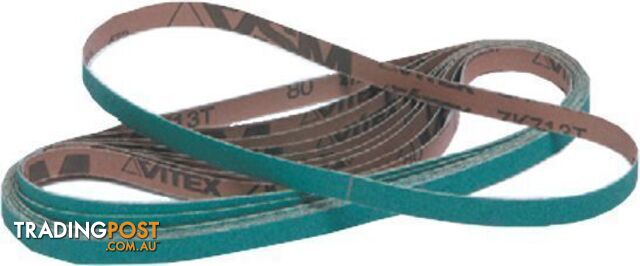 File Sander Belt Zirconia 10 X 330mm ZT 80 Grit Pferd 75425044 Pack of 10