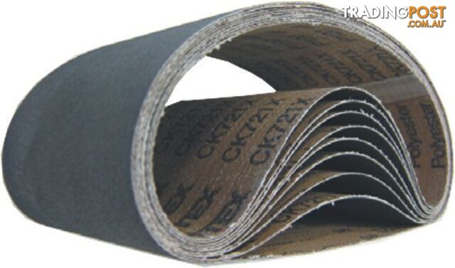 Portable Sanding Belts 610mm x 75mm 100 Grit Silicon Carbide Pferd 75436763 Pkt...