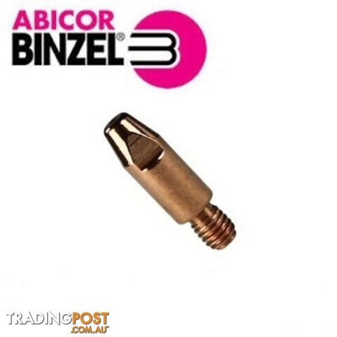 1.0mm Aluminium M6 8mm 28mm Binzel contact tip Pk:10 P141.0006