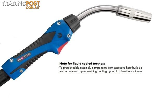 Mig Torch Water Cooled Abimig WT540 4 Metres Binzel 788.0123.1 - photo 3 of 4