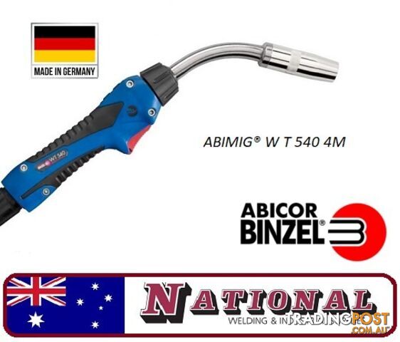 Mig Torch Water Cooled Abimig WT540 4 Metres Binzel 788.0123.1 - photo 4 of 4