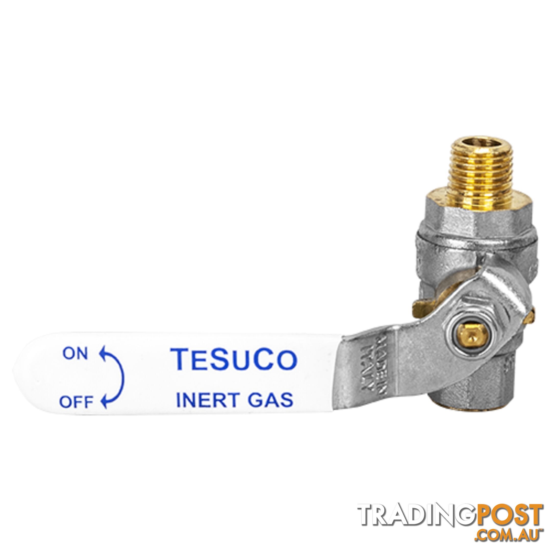 Ball Valve Inert Gas 1/4BSPT M to 1/4 BSPT F Blue Tesuco W-SB125IG