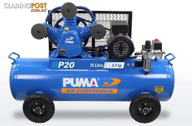 Air Compressor Dependable Performance 75 Litre Puma PU P20 240V