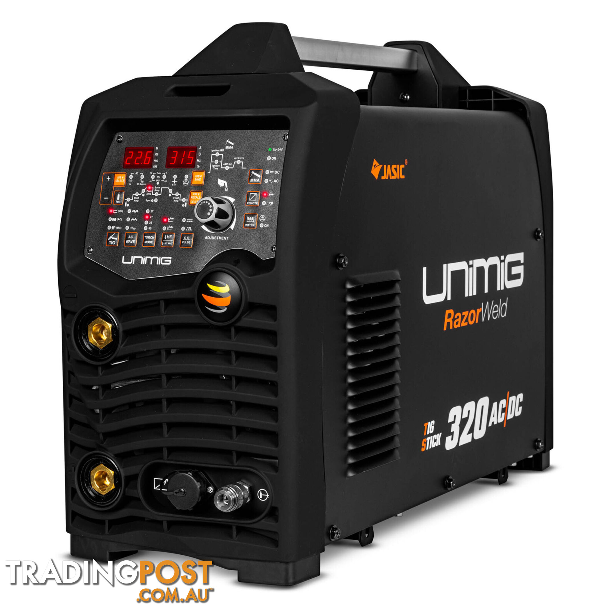Unimig TIG 320 Amps AC/DC Razor TIG Welder KUMJRRW320AC/DC