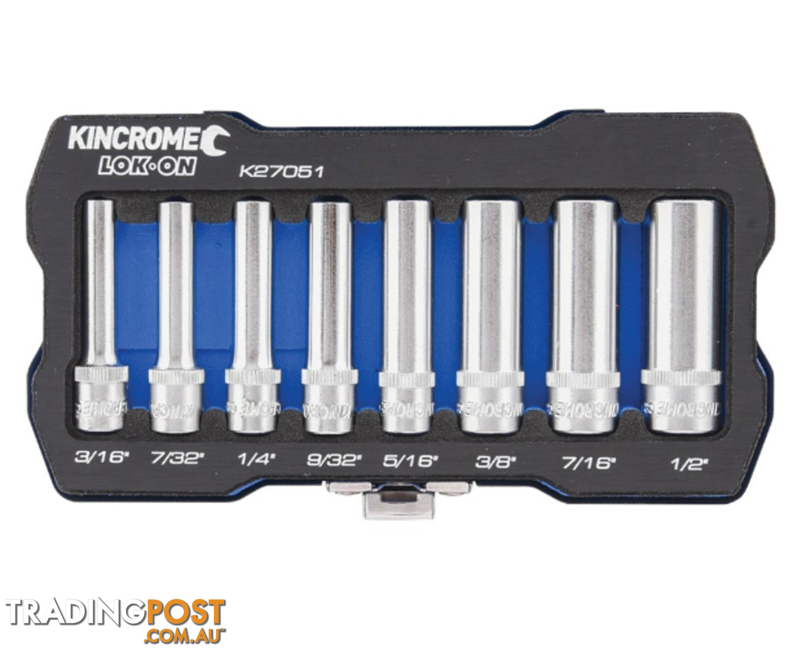 1/4 Drive Socket Set 8 Piece Deep Imperial Kincrome K27051