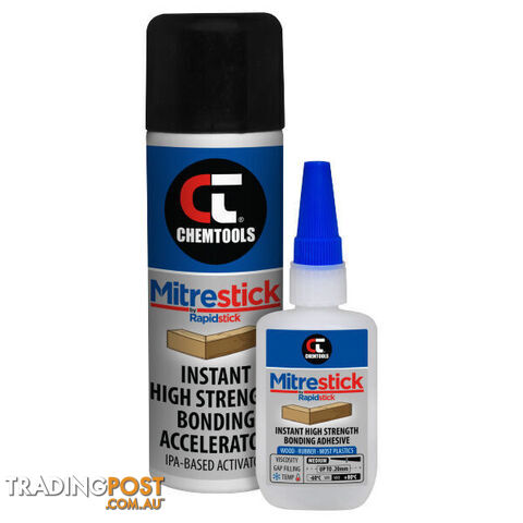 Rapidstick Mitrestick Instant High Strength Bonding Kit ChemTools 8-MS-C2-KIT