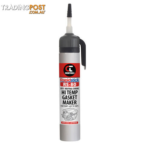 200ml Auto-Dose Rapidstick RS-80 Hi Temp Gasket Maker Cartridge (Grey) Chemtools...