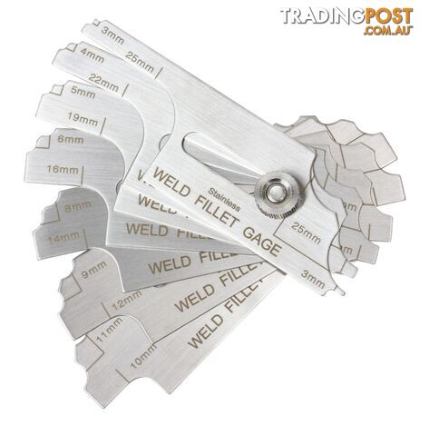 Fillet Welding Gauge Measures 11 Sizes 800112