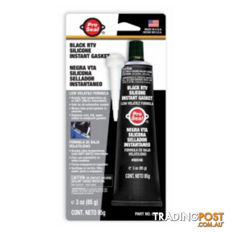 RTV Black 85g Tube 80046 Pack of 12
