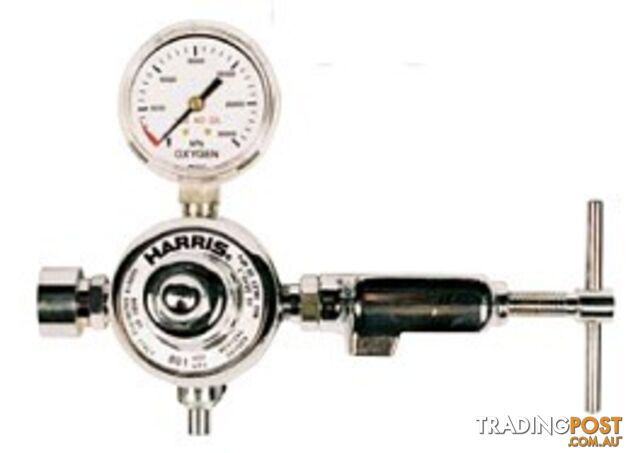 Harris Model 801 Preset Single Stage Reg w/-Yoke (Oxygen Type)