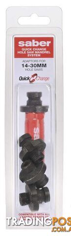 Saber Quick Change Mandrel Adaptors for small saws 14-30mm 8070-QCSA