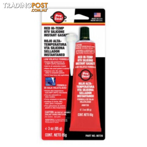 RTV Red Hi Temp 85g Tubes 80726 Pack of 12