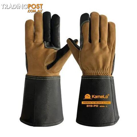 Premium Leather TIG Welding Large Gloves KameLo 819-PD-L