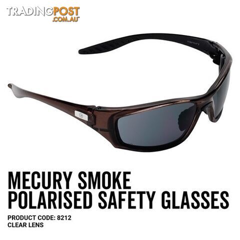 Mercury Safety Glasses Polarized Smoke Lens 8212