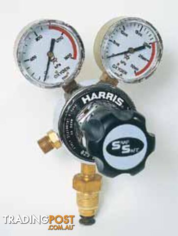 Harris Model 825 Hydrogen reg, Vertical inlet, 0-1000kpa