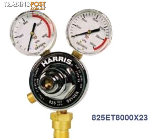 Harris Model 825 Oxygen Sav “T” Lock reg, Vertical Inlet, 0-800kpa