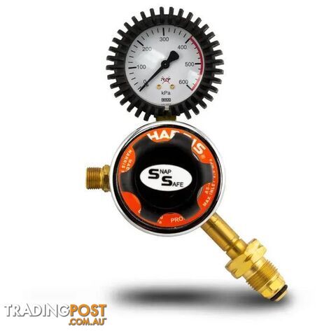 Harris Model 825 Propane Pressure Reg Snap safe Side Inlet, 0-400kpa