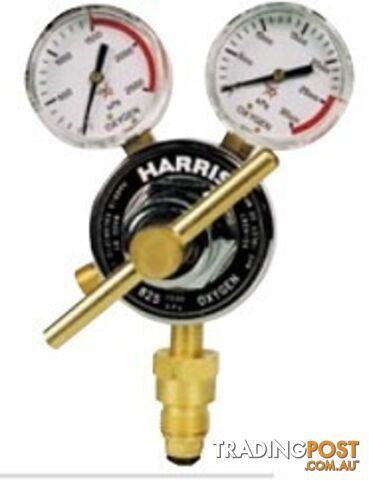 Harris Model 825 Oxygen Pressure reg, snap safe side Inlet, 0-1500kpa
