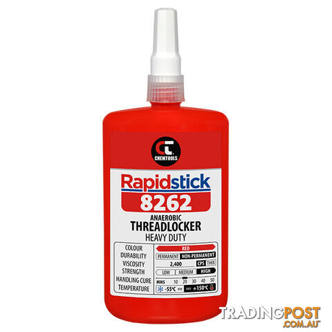8262 Threadlocker 250ml High Strength