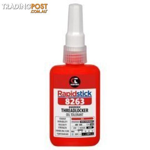 Rapidstick 8263 Threadlocker 50ml High Strength Oil Resist