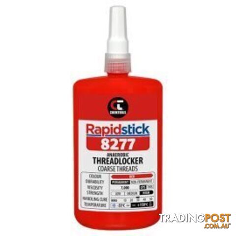 Rapidstick 8277 Threadlocker 250ml High Strength