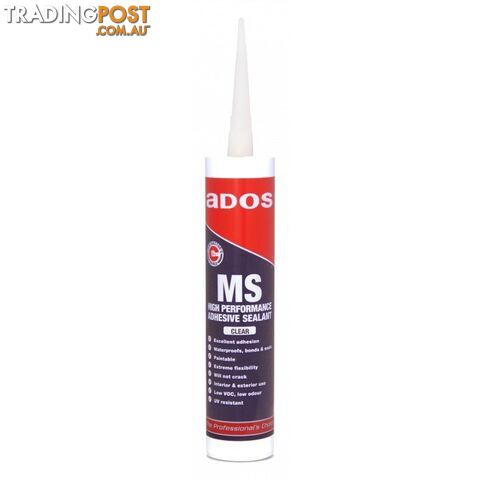 High Performance Adhesive Sealant Clear Cartridge 300 Grams CRC MS 8362