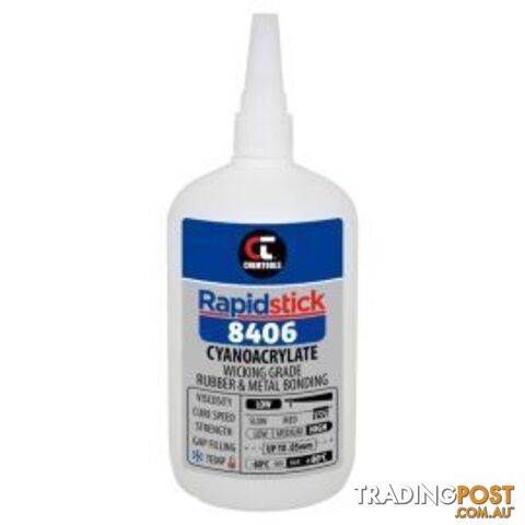 Rapidstick 8406 Cyanoacrylate Adhesive 500g